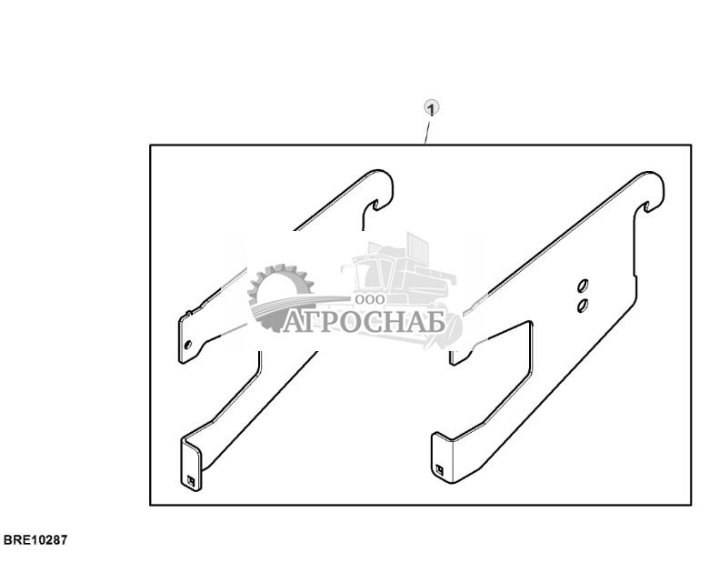 Комплект для самостоятельной установки, кронштейн переднего вспомогательного ящика - ST865317 723.jpg